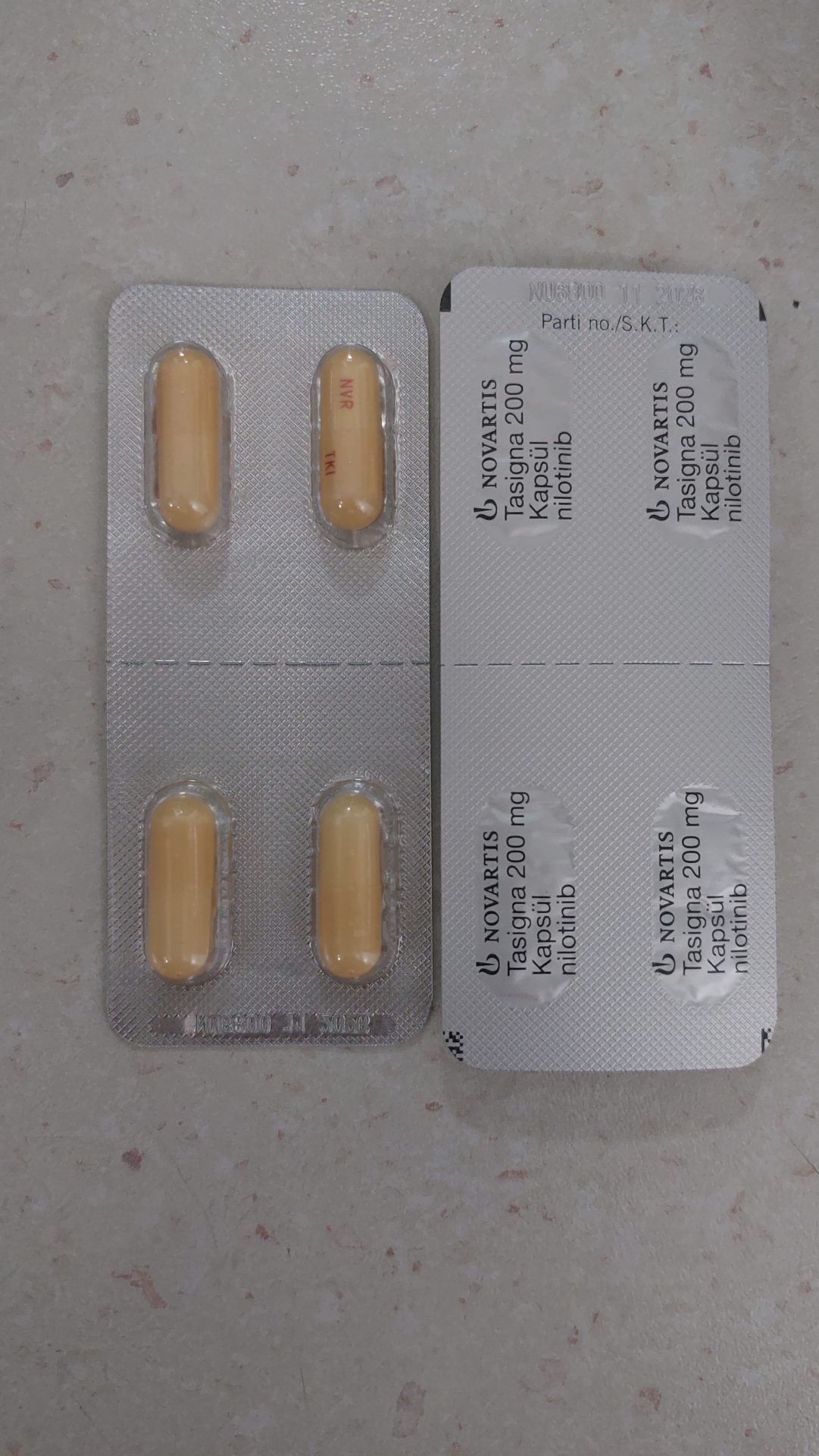 کپسول تاسیگنا ۲۰۰ میلیگرم خارجی ساخت سوئیس
