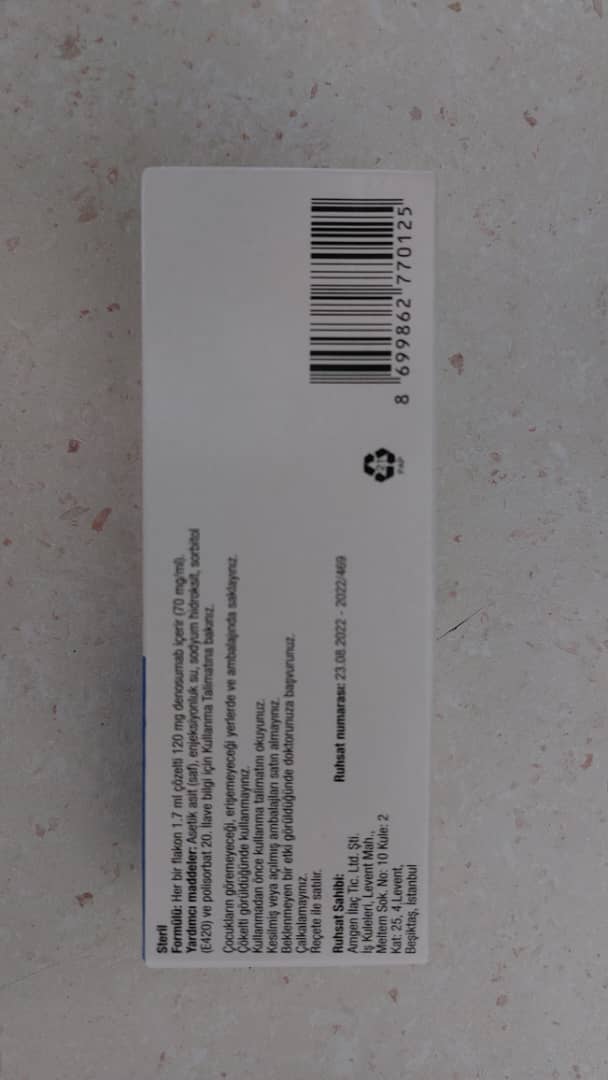 آمپول xgeva 120 شرکت Amgen هلند