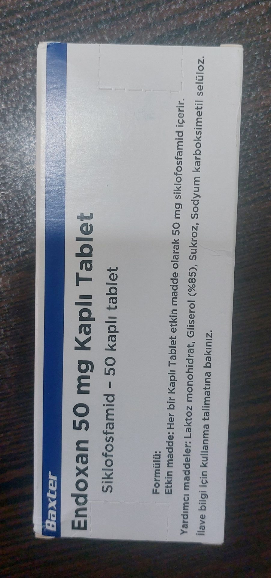 قرص Endoxan 50 mg اصلی شرکت باکستر آلمان